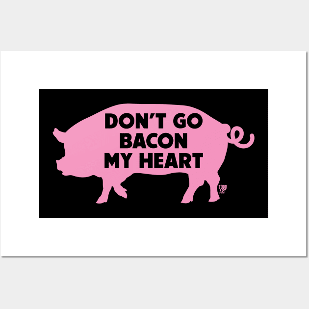 bacon my heart Wall Art by toddgoldmanart